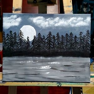 Original painting, moonlight